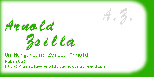 arnold zsilla business card